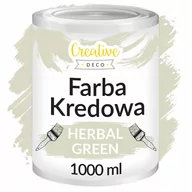 Farby wewnętrzne - Farba kredowa szara zieleń do mebli drewna 1000 ml - miniaturka - grafika 1