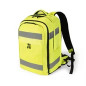 Plecaki - Dicota Plecak Hi-Vis 32-38 litrów 15,6"-17" - żółty - miniaturka - grafika 1