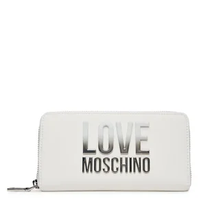 Duży Portfel Damski LOVE MOSCHINO JC5730PP0MKD0100 Biały - Portfele - miniaturka - grafika 1