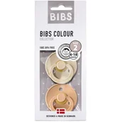 Smoczki uspokajające - BIBS Denmark Smoczek Uspokajający M Vanilla & Peach kauczuk 2 szt. Hevea 120229 - miniaturka - grafika 1
