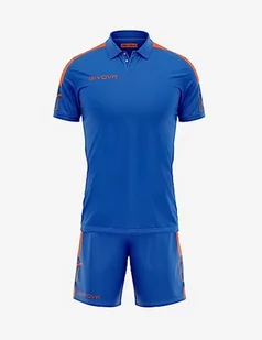 Givova, kit Play. wielokolorowa Hellblau/Orange Fluo M - Zestawy męskiej odzieży sportowej - miniaturka - grafika 1