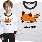 Piżamy dla dziewczynek - Piżama dziecięca Leniwy Lis Lisek 110/116 - VoloDonum - miniaturka - grafika 1