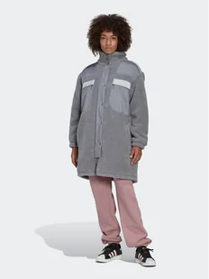 adidas Kurtka przejściowa Sherpa HK5256 Szary Relaxed Fit - Kurtki damskie - miniaturka - grafika 1