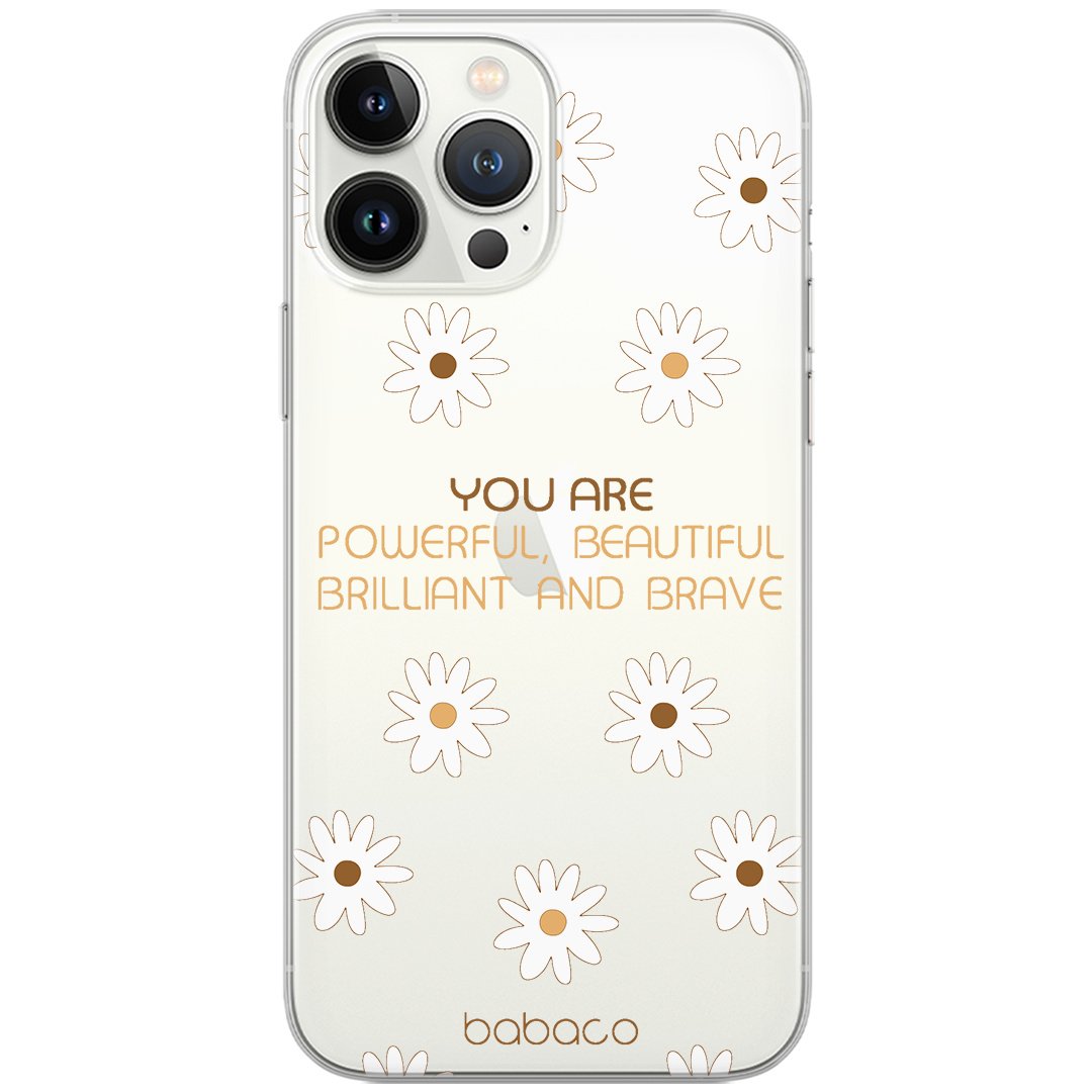 Etui do Apple IPHONE 11 PRO Positive vibes 003 Babaco Nadruk częściowy Przeźroczysty