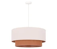 Lampy sufitowe - Duolla - Żyrandol na lince BOHO 1xE27/15W/230V beżowy/brązowy - miniaturka - grafika 1