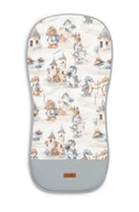 Akcesoria do wózków - Wkładka Muślinowa Do Wózka - Smoki Jeans - miniaturka - grafika 1