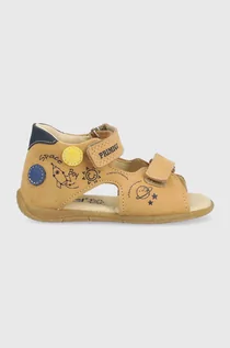 Buty dla chłopców - Primigi sandały skórzane dziecięce kolor beżowy - grafika 1