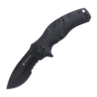 Noże - Smith&Wesson - Nóż składany EDC Black Ops Recurve - 8Cr13MoV - Czarny - 1147098 - miniaturka - grafika 1
