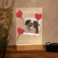 Ramki na zdjęcia - Lampka ramka L z wydrukiem na szkle akrylowym i podświetleniem LED - miniaturka - grafika 1