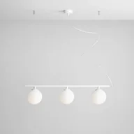 Lampy sufitowe - Aldex Lampa wisząca Beryl glass biała 1006E - miniaturka - grafika 1