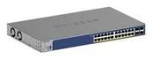 Pozostałe akcesoria sieciowe - NETGEAR GS728TX L2/L3 10G Ethernet (100/1000/10000) Obsługa PoE Czarny GS728TX-300EUS - miniaturka - grafika 1