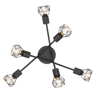 Globo Lighting 54802S-6 - Żyrandol natynkowy XARA 6xE14/40W/230V - Lampy sufitowe - miniaturka - grafika 1