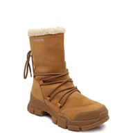 Botki damskie - Love Moschino Skórzane botki - miniaturka - grafika 1