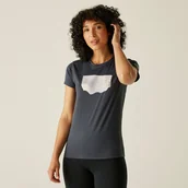 Koszulki i topy damskie - Regatta Damska koszulka Fingal Stretch Szary, Rozmiar: 40 - miniaturka - grafika 1