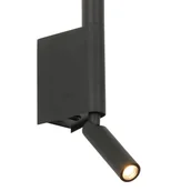 Lampy ścienne - Regulowany kinkiet ścienny Explore MB81806-BK LED 8W 3000K metalowy czarny - miniaturka - grafika 1