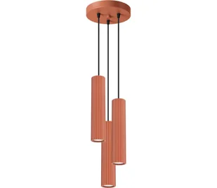 Sollux SL.1633 - Żyrandol na lince KARBON 3xGU10/10W/230V czerwony - Lampy sufitowe - miniaturka - grafika 1