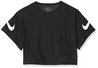 Koszulki i topy damskie - Nike Unisex Dzieci G Nk Dry Ss Gfx Studio Top T-shirt Black/(White) M - miniaturka - grafika 1