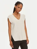 Swetry damskie - Calvin Klein Sweter K20K207249 Écru Regular Fit - miniaturka - grafika 1