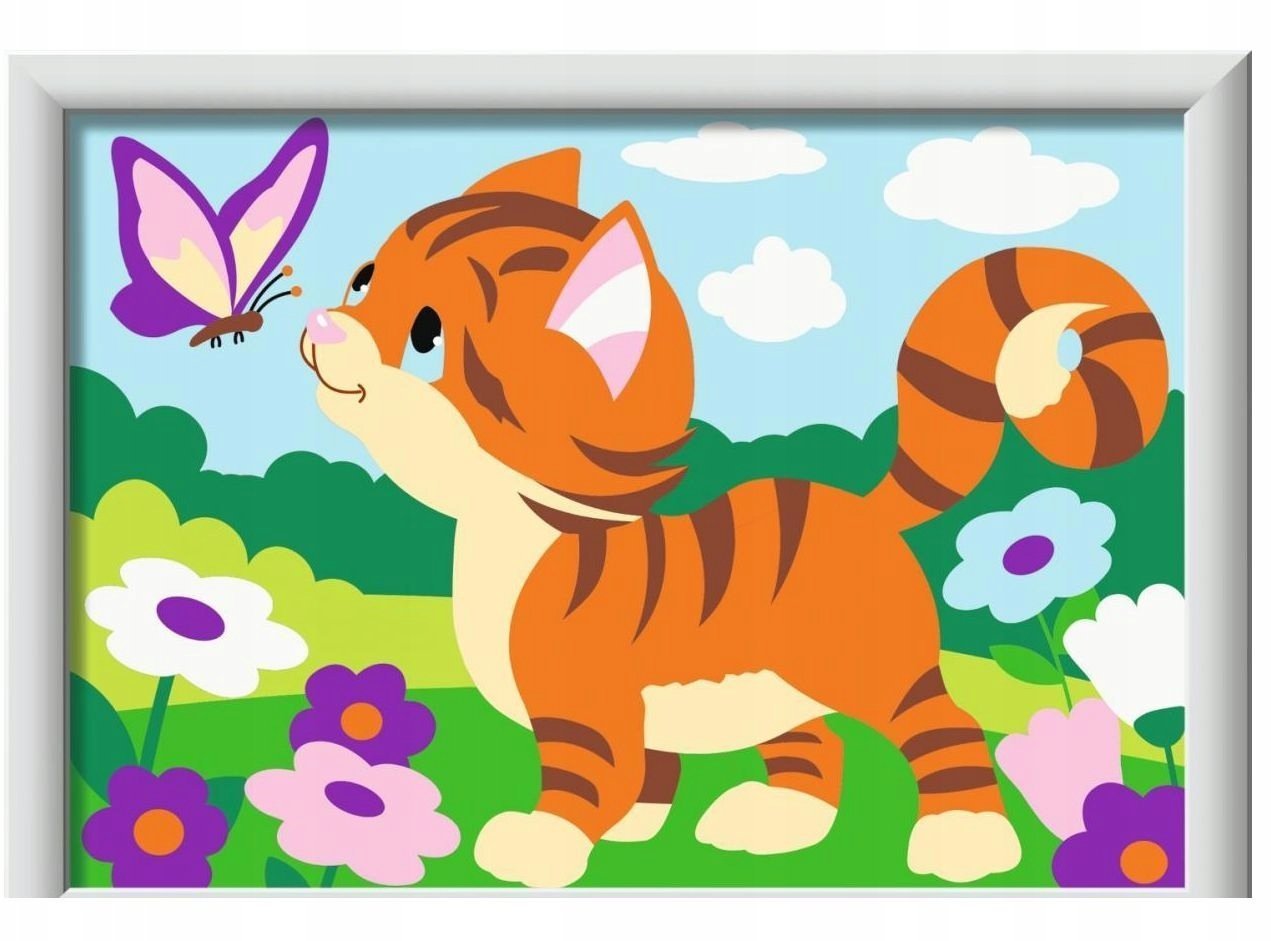 CreArt for Kids Cat with butterfly