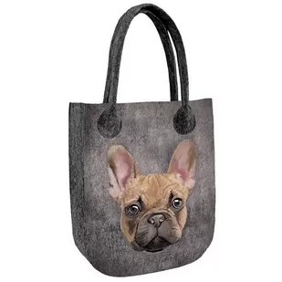 Recofun Torebka miejska Beige Bulldog - Torebki damskie - miniaturka - grafika 1