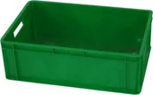 Pojemniki przemysłowe - Artech Pojemnik transportowy EURO 200, wym. 600 x 400 x 200 mm zielony - miniaturka - grafika 1