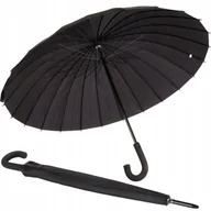 Parasole - Duży Parasol Parasolka Czarna Wytrzymała Elegancka - miniaturka - grafika 1