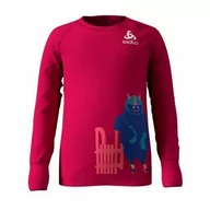 Pozostała odzież narciarska - Koszulka tech. dziecięca Odlo SUW TOP crew neck l/s WARM TREND KIDS (small) C/O ODLO 92 - miniaturka - grafika 1