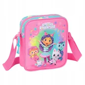 Torebki damskie - Torebka na ramię dla dziewczynki prezent z paskiem różowa Koci Domek Gabi - miniaturka - grafika 1