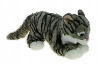 Maskotki i pluszaki - ZOO: maskotka KOTEK pręgowany leżący szary 45cm (82002) - miniaturka - grafika 1