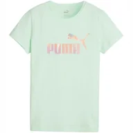 Koszulki i topy damskie - Koszulka damska Puma ESS+ Summer Daze Tee miętowa 679921 88 XS - miniaturka - grafika 1