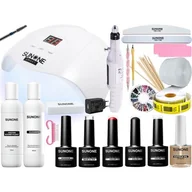 Zestawy do manicure i pedicure - Sunone Zestaw do Hybryd S03 Lampa Frezarka Gratisy - miniaturka - grafika 1