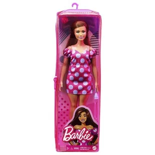 Mattel Barbie Modelka 171 Różowa sukienka z dużymi kropkami # z wartością produktów powyżej 89zł! - Lalki dla dziewczynek - miniaturka - grafika 1