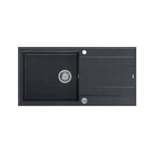 QUADRON Zlewozmywak EVAN 146 XL czarny, elementy stalowe, k.pneum. HCQE10050U8_BS_P2O0 - Zlewozmywaki - miniaturka - grafika 1