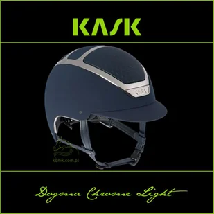 Kask Sport Kask Dogma Chrome Light - KASK - granatowy/srebrny - roz. 50-54 - Kaski do jazdy konnej - miniaturka - grafika 1