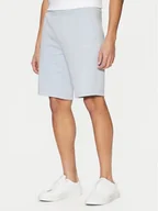 Spodenki męskie - Calvin Klein Szorty sportowe Micro Logo K10K111208 Niebieski Regular Fit - miniaturka - grafika 1