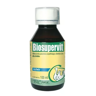 Biosupervit witaminy dla drobiu 100ml bogaty skład - Witaminy i odżywki dla ptaków - miniaturka - grafika 1