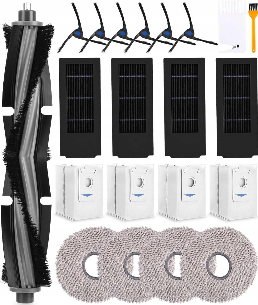 DUŻY ZESTAW do Ecovacs Deebot X2 Omni Pro worki mopy filtry szczotki worki