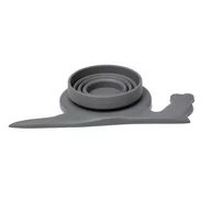 Zabawki do piasku - Silikonowa Miarka Ślimak Scrunch - Ciemny Szary - miniaturka - grafika 1