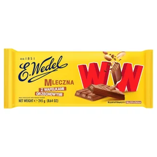 Wedel Czekolada mleczna z wafelkami orzechowymi WW - Czekolada - miniaturka - grafika 1
