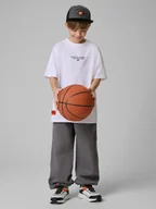 Spodnie i spodenki dla chłopców - 4F Spodnie dresowe joggery chłopięce - szare 158/164 (12-14 lat) - miniaturka - grafika 1