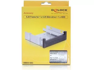 DeLOCK Adapter Hdd Ramka 5,25->3,5&2,5 - Obudowy i kieszenie na dyski twarde - miniaturka - grafika 1