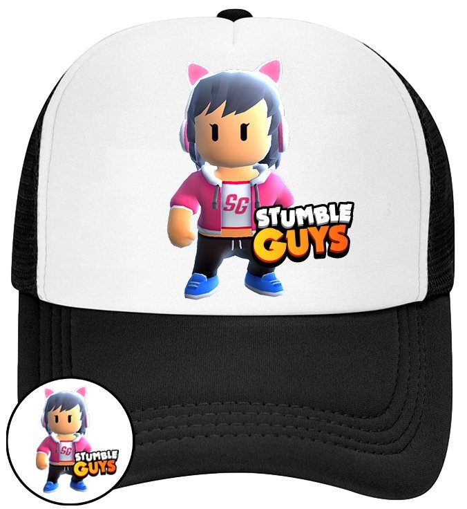 CZAPKA Z DASZKIEM STUMBLE GUYS DLA DZIECI SIATKA