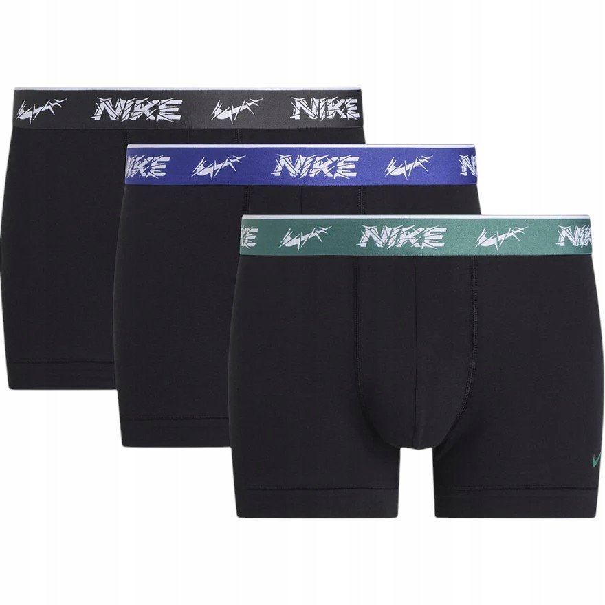 NIKE BOKSERKI MĘSKIE MAJTKI TRUNK 3PK CZARNE r.XL