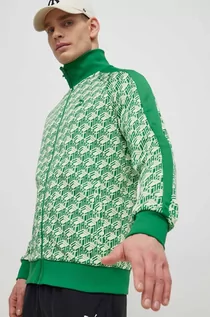 Bluzy męskie - Puma bluza T7 męska kolor zielony wzorzysta 625485 - grafika 1