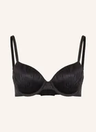 Biustonosze - Calvin Klein Biustonosz Usztywniany Sheer Marquisette schwarz - miniaturka - grafika 1