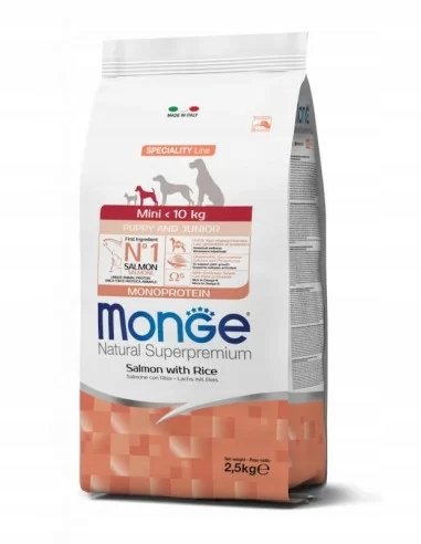 Monge Specjality Line Mini Puppy Łosoś z ryżem 2,5kg
