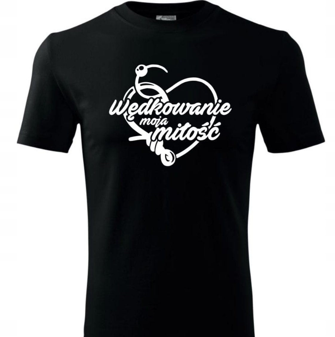 KOSZULKA Wędkarska MĘSKA ŚMIESZNA T-SHIRT Na Ryby Dla Wędkarza r. L #42