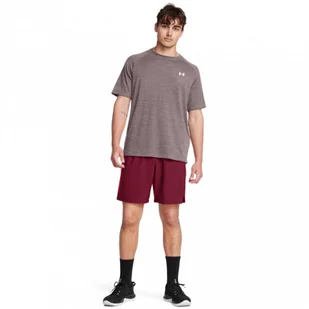 Męskie spodenki treningowe Under Armour UA Tech Woven Wordmark Short - czerwone - UNDER ARMOUR - Spodnie sportowe męskie - miniaturka - grafika 1