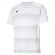 Koszulki męskie - PUMA PUMA Koszulka męska Teamvision Jersey Puma White-glacier Gray-puma Black S 704921 - miniaturka - grafika 1