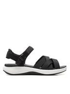 Sandały damskie - Clarks Sandały "Mira Tide" w kolorze czarnym - miniaturka - grafika 1